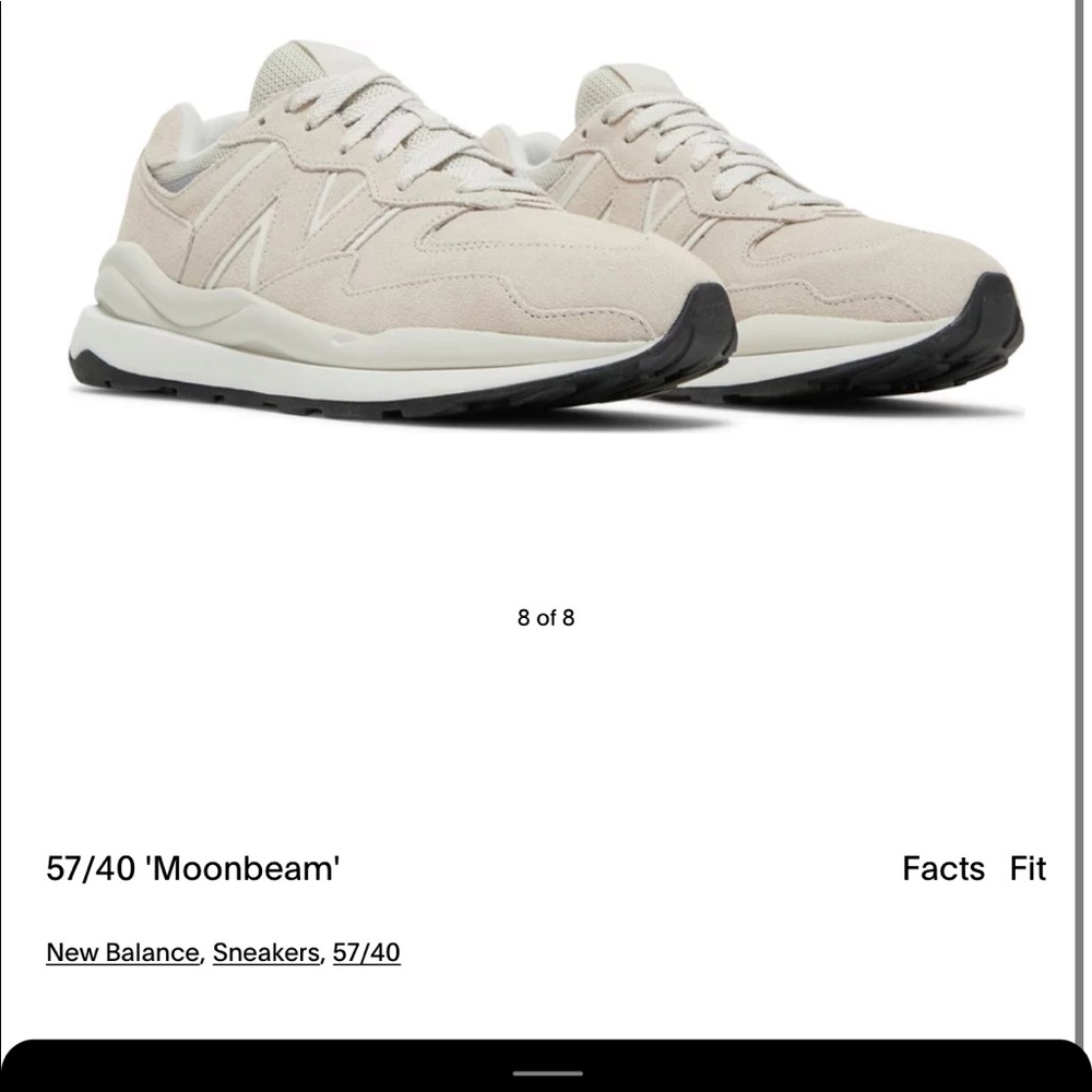 New Balance 57/40 in Moonbeam
